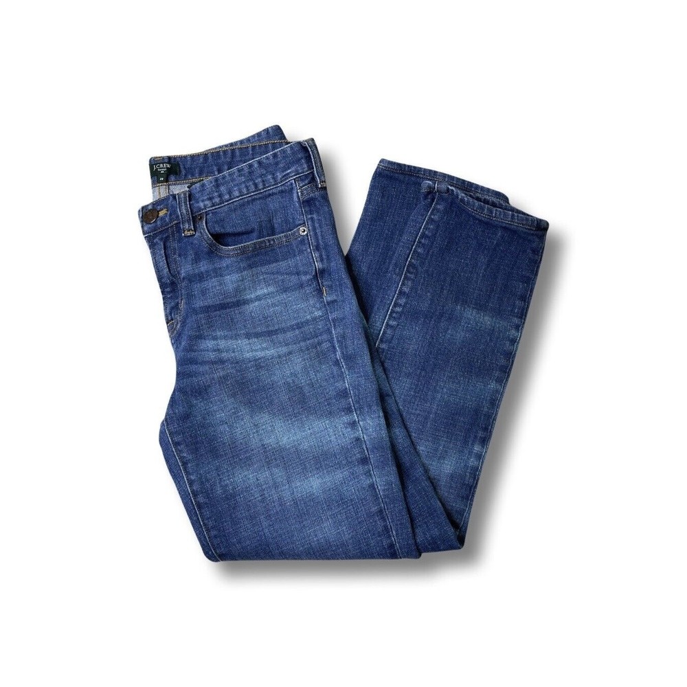 J Crew Toothpick Jeans Womens Size 28 Blue Dark Wash Stretch Denim